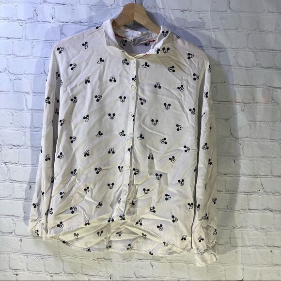 H&M x Disney Girls Mickey Button Up Top - Picture 1 of 4